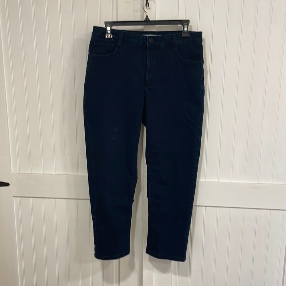 JONES NY chelsey cuffed capris indigo-blue  size 10.